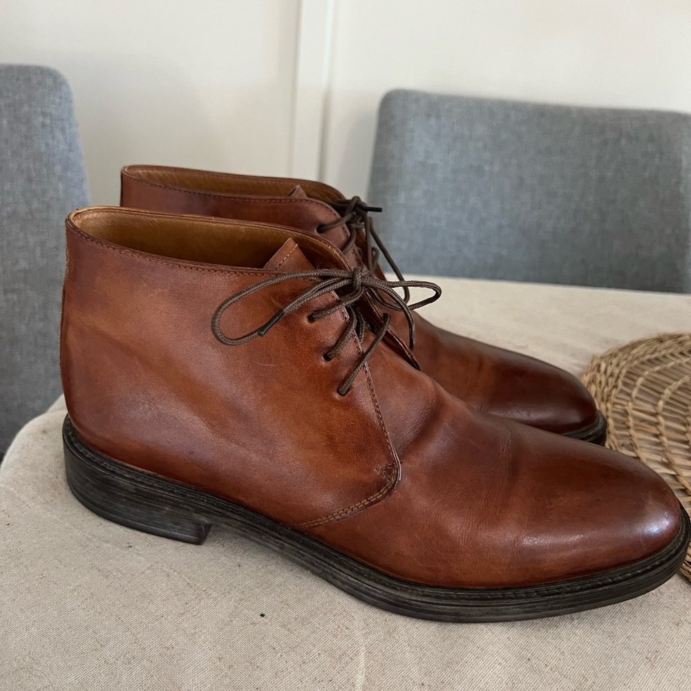 Campanile Sport Mens Chukka Boot Made in Italy Brown Leather Size 8.5/9 U.S